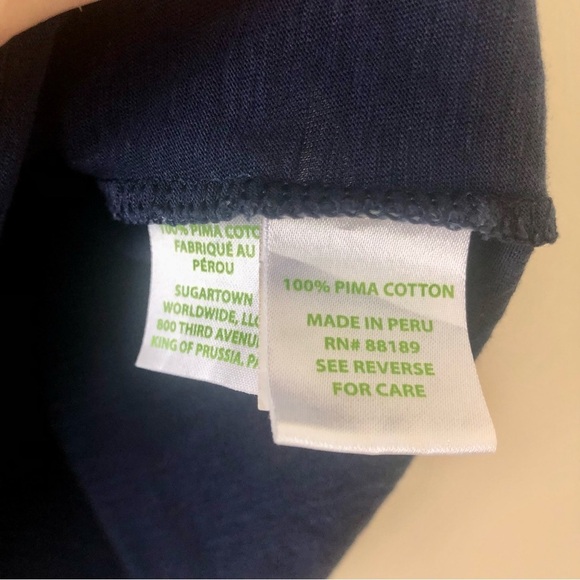 Lilly Pulitzer Wiley Ruffle Navy Blue Tube Top Size Small - Picture 8 of 8